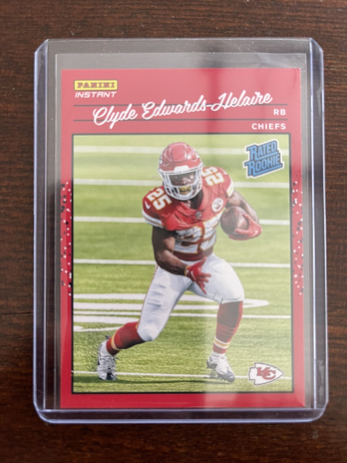Clyde Edwards Helaire 2020 Panini Instant Rated Rookie Retro #/2044 SP Chiefs