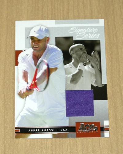 2005 Ace Authentique Maillot de Tennis André Agassi 356/500 - Photo 1/2