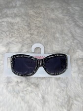 NWT GYMBOREE GIRLS ZEBRA STRIPED SUNGLASSES 2-4 YEARS SAVANNA SUNSET LINE BLACK