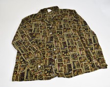 Women Vintage Ship N' Shore Tribal Hip Hop Long sleeve Button up Blouse Shirt