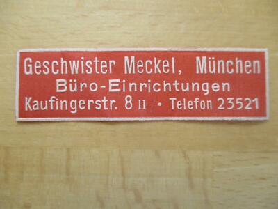 (9304) Reklamemarke - Geschwister Meckel Büro-Einrichtungen München
