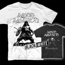 Amon Amarth Berserker album T shirt BLACK WHITE sizes S-5XL