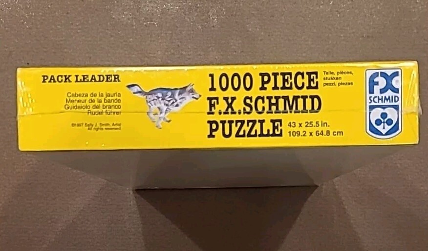 F.X. Schmid ‘Pack Leader’ Wolf Shaped Puzzle 1000 PC Gift Message 