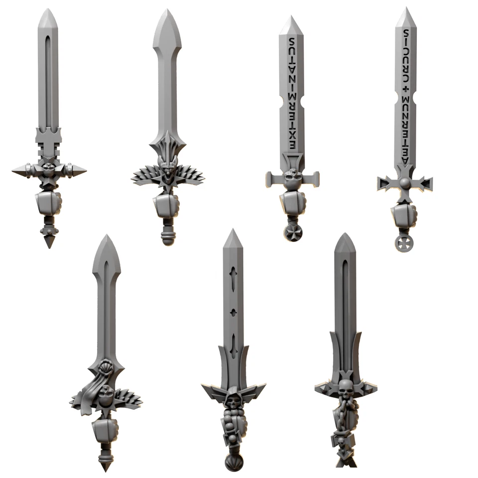 GREYTIDE STUDIOS Eternal Pilgrims - Single Handed Swords Upgrade Kit