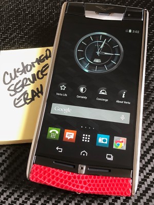 Vertu Signature Touch Scarlet Lizard leather Exotic Luxury Global