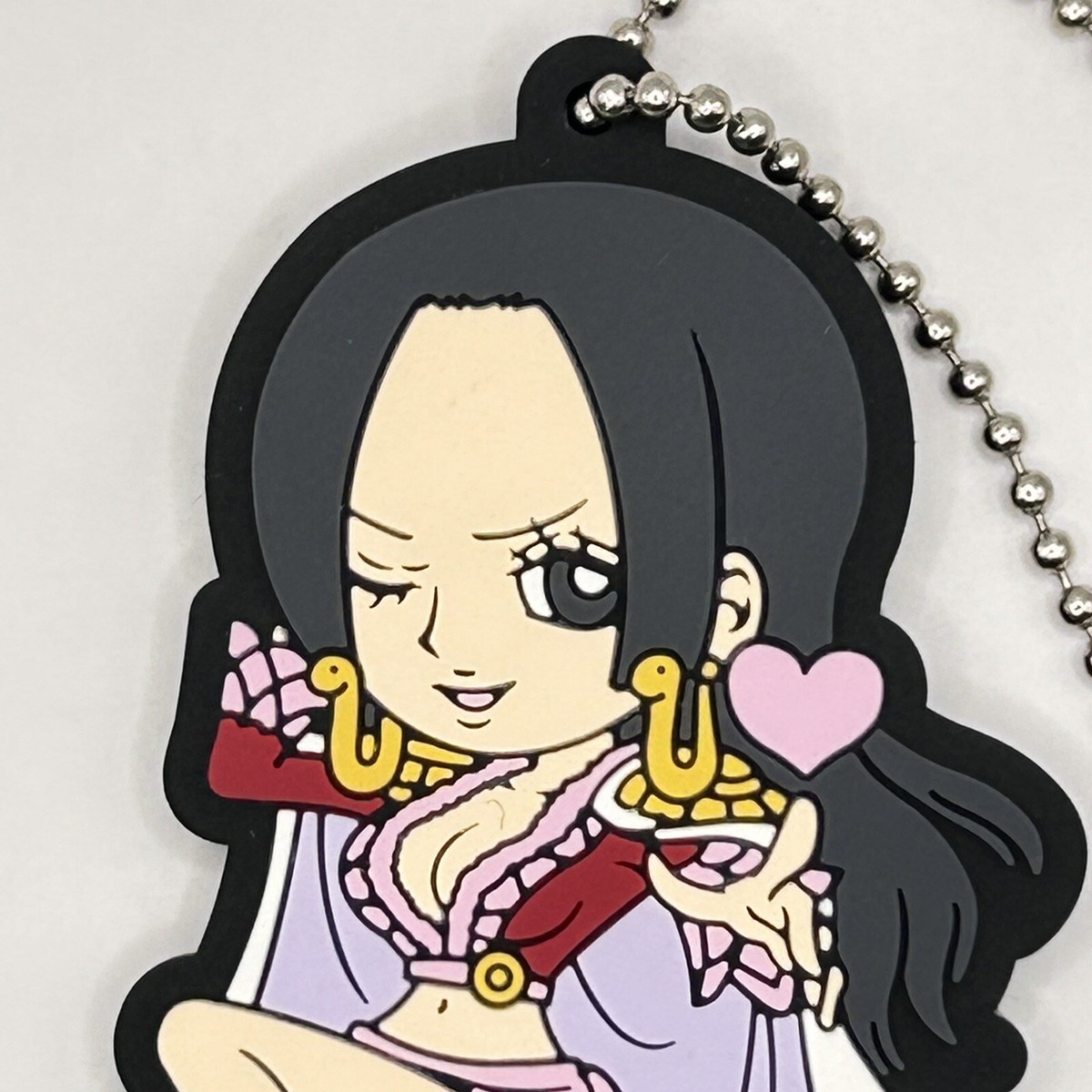 One Piece Boa Hancock 20th Anniversary Rubber Keychain Charm