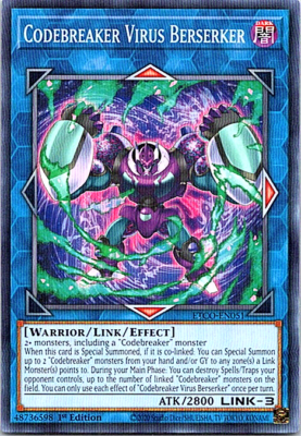 Codebreaker Virus Berserker ETCO-EN051 Yu-Gi-Oh! Light Play 1st Edition