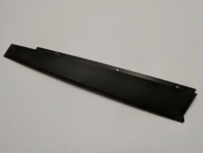 Genuine BMW E39 Door ext trim. Vertical black metal strip. Passenger. Front