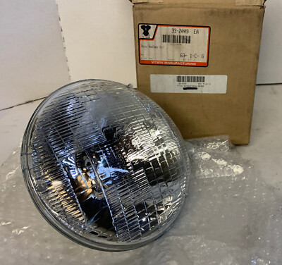 NEW V-Twin Round Headlamp Unit 7  12V 60/55W Seal Beam 33-2009