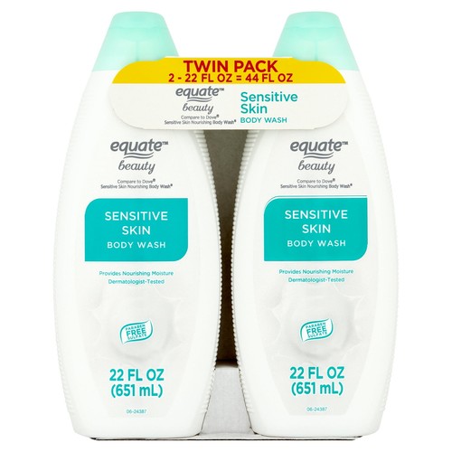 Equate Sensitive Skin Body Wash, 2 X 22 fl oz (2 Pack) - 第 1/3 張圖片