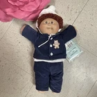 CABBAGE PATCH KIDS 1983 Brown Hair Brown Eyes Boy Blue Corduroy Hat ROB WINSTON