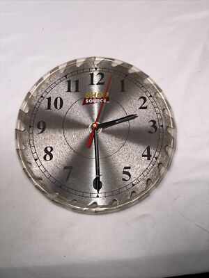 Shop Source Quartz Movement 7.25  Diameter Saw Clock Used