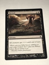 2010 SHRIVEL Magic The Gathering card SWAMP