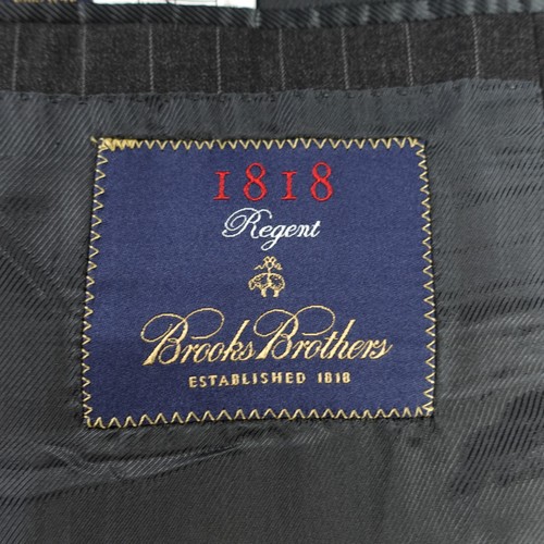 Traje Completo Brooks Brothers 1818 Regent Estrato Para Hombres 46R 40W Rayas 2 Piezas - Imagen 6 de 23