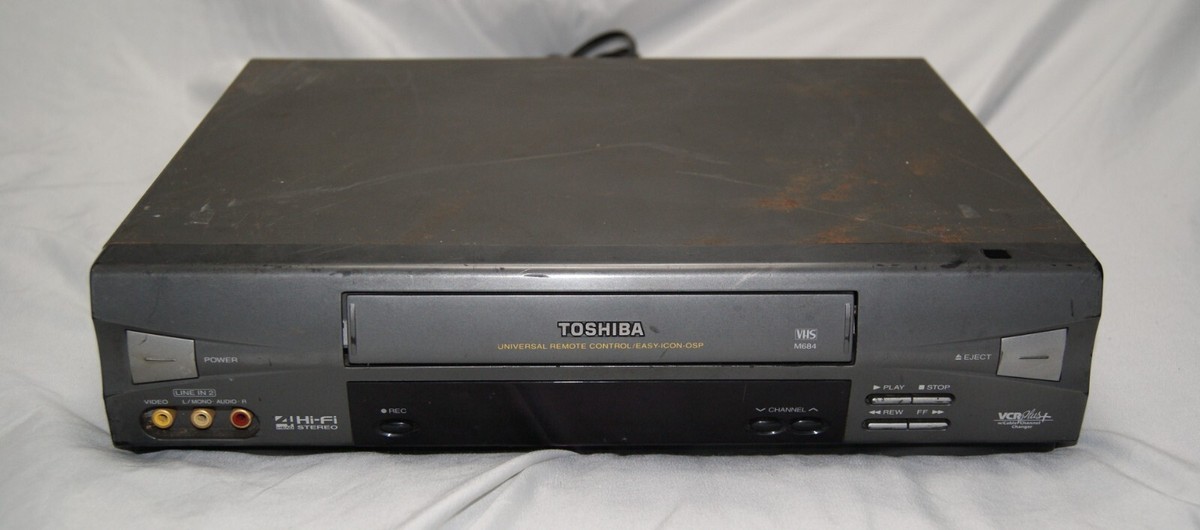 toshiba m-684 vcr for parts READ DESCRIPTION vhs video cassette