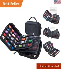 36-Slot USB  SD Card Organizer Case for Travel and Storage - Black