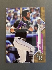 2020 Topps Series 1 Base Gold #233 David Dahl Colorado Rockies /2020