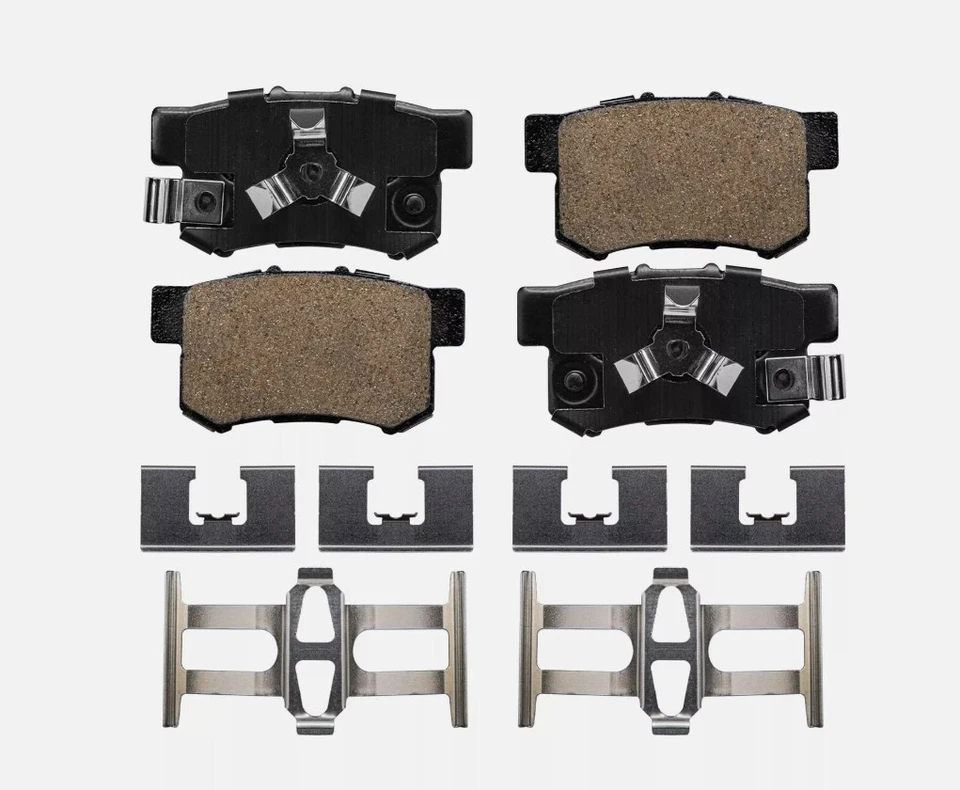 Pastilhas de freio dianteiras traseiras de cerâmica com ferragens para Honda CR-V Accord Crosstour - Imagem 3 de 3