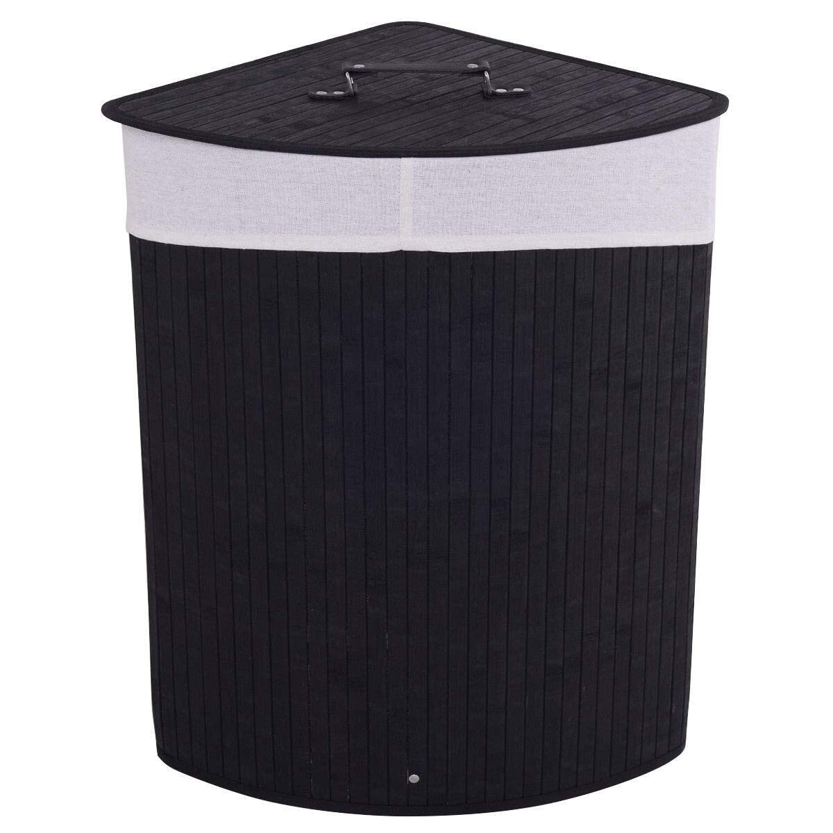Julimoon Laundry Hamper with Lid, Laundry Basket with Removable Liner and Han...