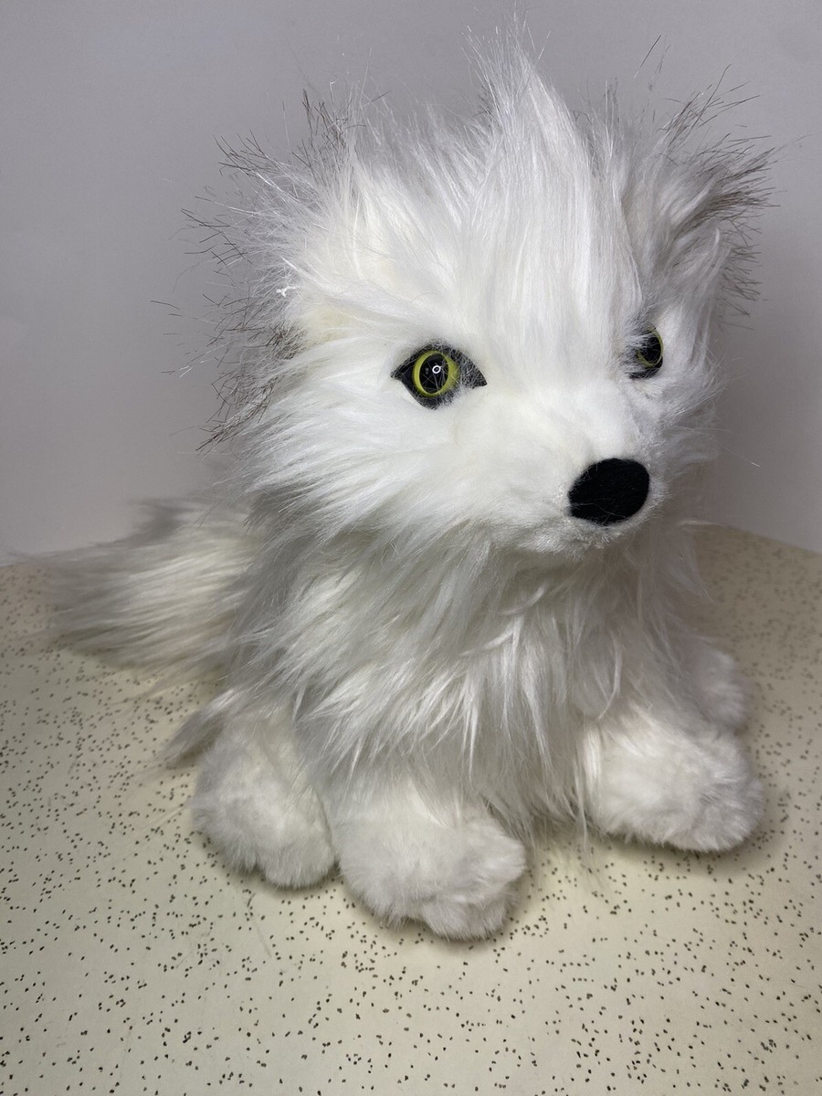 Portland Plush Arctic Fox White Fluffy Plush 12