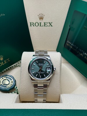 Rolex Datejust 31 2023 Mint Green Index Dial Stainless Steel Smooth Bezel Oyster