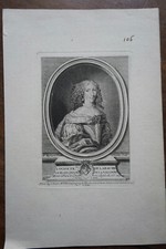 LOUISE DE LA VALLIERE (1644-1710). PORTRAIT ENGRAVING 19th century MAITRESSE LOUIS XIV
