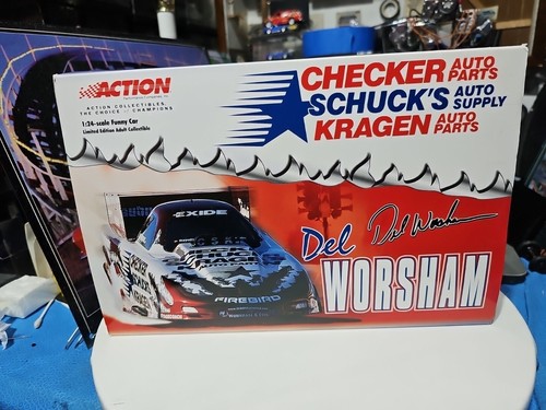 1/24 Action Funny Car of Del Worsham Firebird 2001 Checker BEAUTIFUL NICE CAR 🚗 - Picture 18 of 24