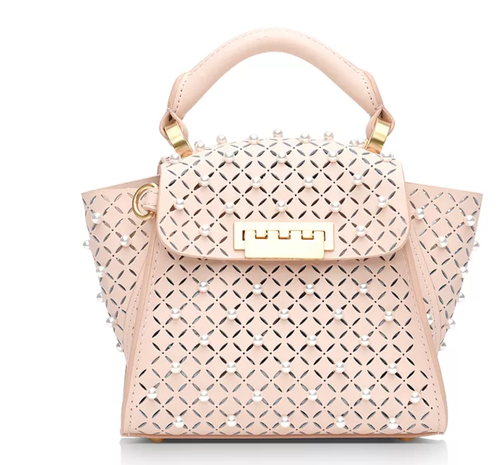 ZAC Zac Posen Eartha Faux Pearl Mini Top Handle Xbody Bag, Soft Pink DUST BAG