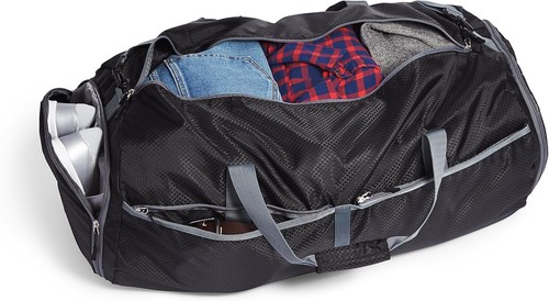 Bolsa de Lona Amazon Basics Embalable Viaje Gimnasio - 27 Pulgadas, Negra - Imagen 3 de 11