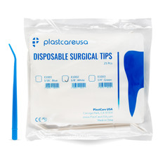 150 Dental Surgical Aspirator Tips Suction Evacuation Blue 1/16" 6 Bags of 25 