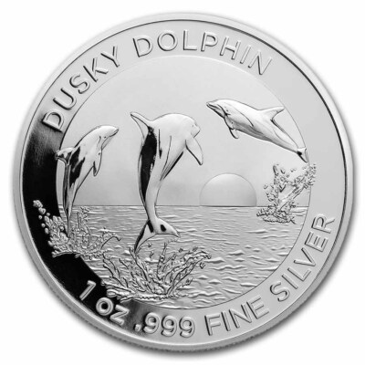#ad 2022 Australia 1 oz Silver $1 Dusky Dolphin BU $96.41