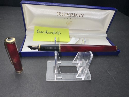 Waterman Preface FP, Burgundy Gold Fine Nib, GT, Box, Nice - Picture 7 of 10
