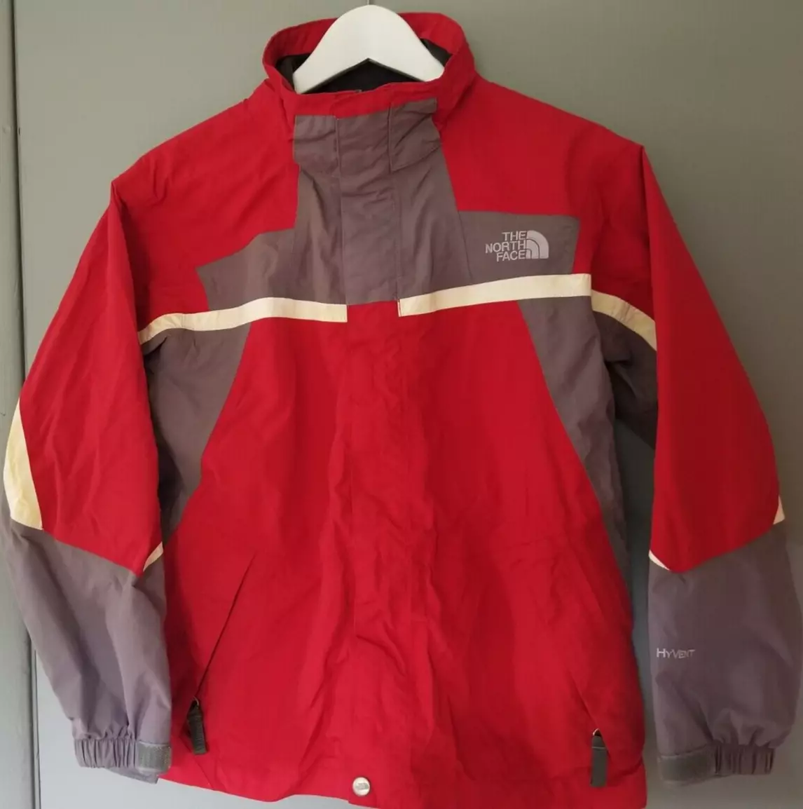 THE NORTH FACE Boys Coat HyVent Technology Red Wind Rain Coat