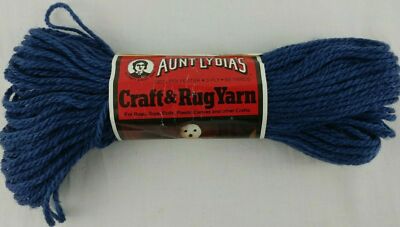 Aunt Lydias Heavy Rug Yarn 75 COLORS 60 70 210 Yd Skeins Polyester Vtg You Pick