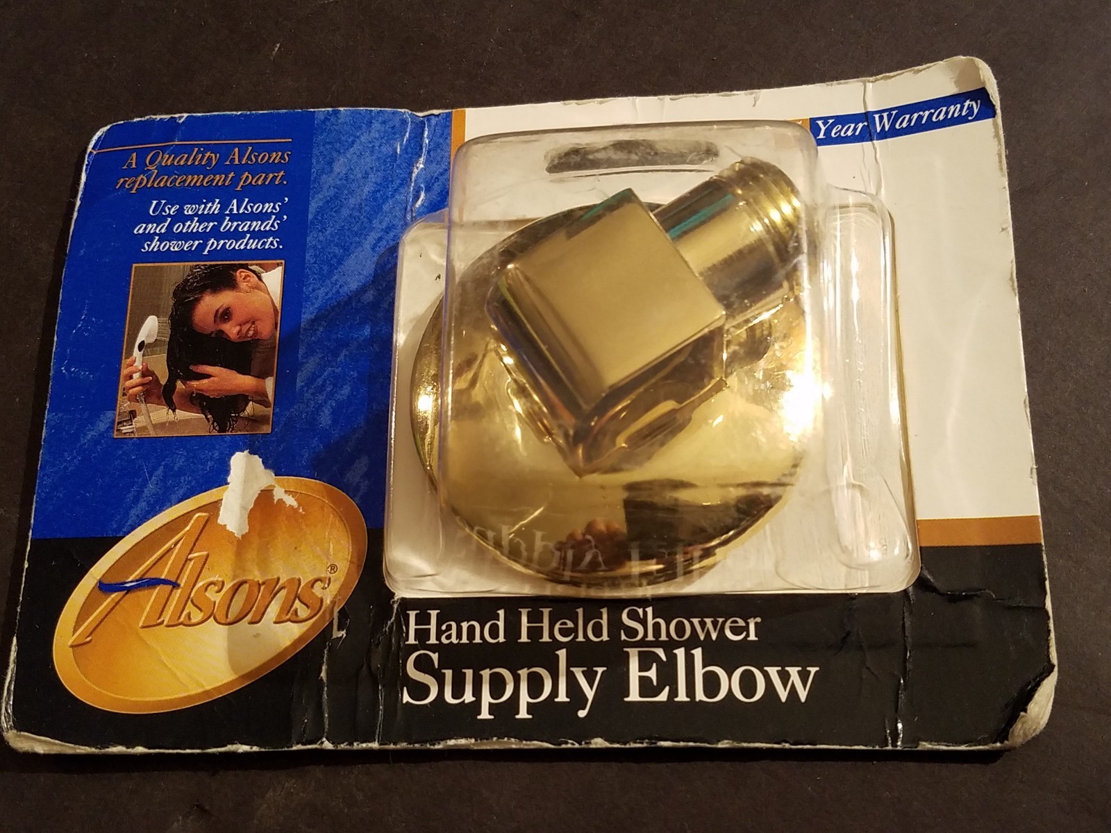 Alsons Hand Held Shower Supply Elbow 4900 F 2010 BX Brass for sale