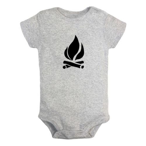 Nature Bonfire Pattern Rompers For Baby Infant Jumpsuits Newborn Babies Bodysuit - Picture 1 of 26