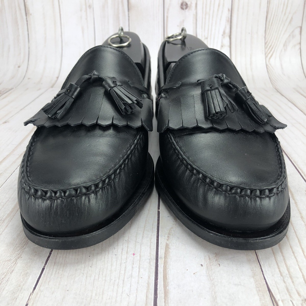 Allen Edmonds Lowry Hill Loafers Shoes Tassel Kiltie Black 