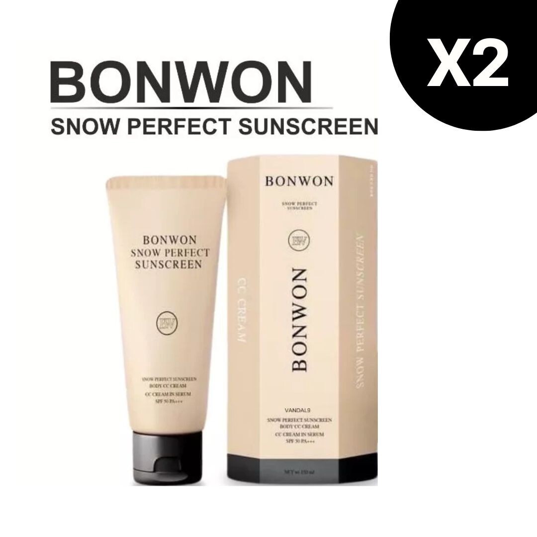 x2 Bonwon Sunscreen CC Cream lotion body mask waterproof UV protection