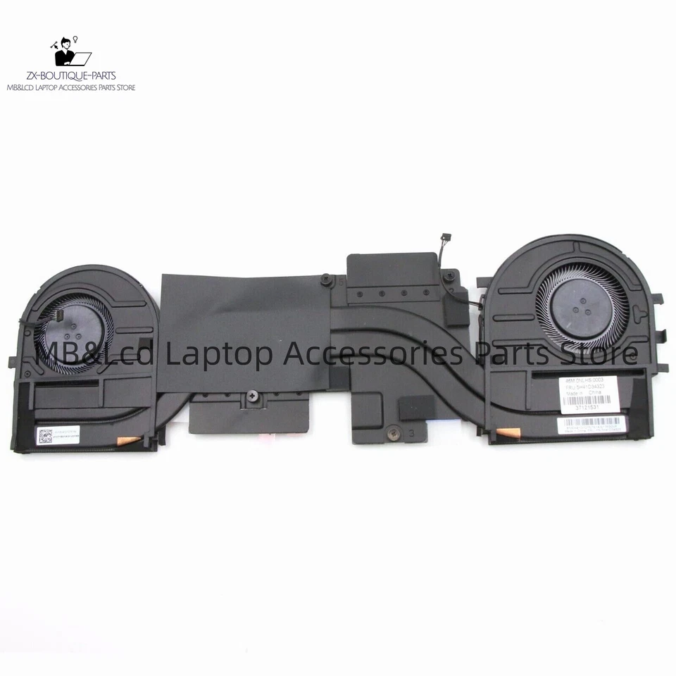 New For ThinkPad P1 X1 Extreme Gen4 Module DIS Heatsink CPU GPU Fan 5H41D34323 - Image 2 of 2