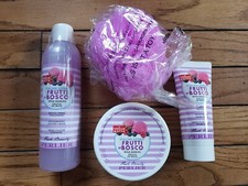 Perlier Italian Sorbet Wild Berries Shower Body Hand Cream Set NEW SEALED