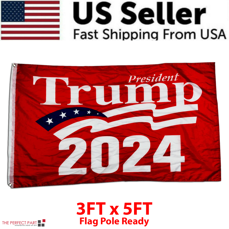 Premium 3x5FT 2024 Donald Trump Save America Again Bandiera BLU - Foto 5