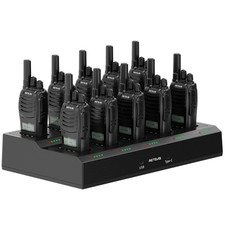 10 Pack H777D Walkie Talkies Long Range Rechargeable NOAA USB-C  10 Way Charger