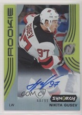 2019-20 Upper Deck Synergy Rookies Green 60/99 Nikita Gusev #95 Auto 0c3