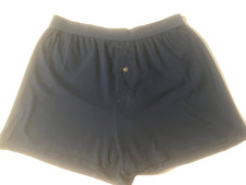 HANES Comfort Soft Mens Navy 100 Cotton Knit Boxer Shorts Underwear sz XL