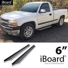 Aps Flat Running Board Polished 6 Fit Silverado Sierra Regular Cab 99-07 Aps Flat Running Board Polished 6 Fit Silverado Sierra Regular Cab 99-07