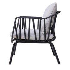 2-Pack Outdoor Polypropylene Club Chairs, Sleek Modern Design, Sun &