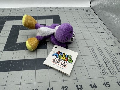 GENUINE Super Mario Purple Yoshi 5'' mini San-ei Licensed Plush Keychain NWT New