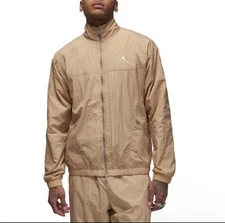 Men’s Size Medium Nike Jordan Essentials Full Zip Jacket (Hemp/Sail) FB7294-200