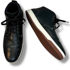 Cole Haan Vartan 2.0 Sneaker Shoes Mens 10 Black Leather High Top Lace Up