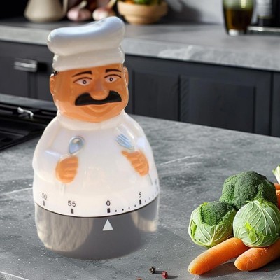 +Kitchen Timer Restaurant Chef 60 Minutes Baking Timer Cooking Manual Oven E09C